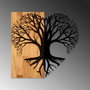Wallity Love Tree Escultura de Pared en Nogal y Negro